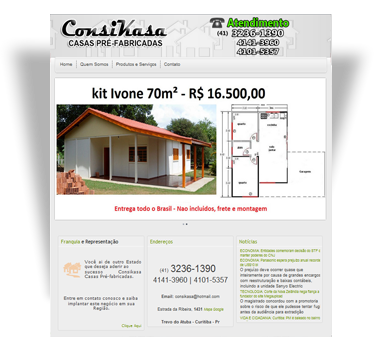 Casas Pré- Fabricadas website curitiba, Blog, Marketing Digital - Criação  de Sites